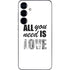 All You Need Is Love BW Galaxy S25 Skin